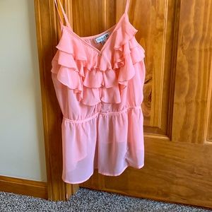 Woman’s sheer tank